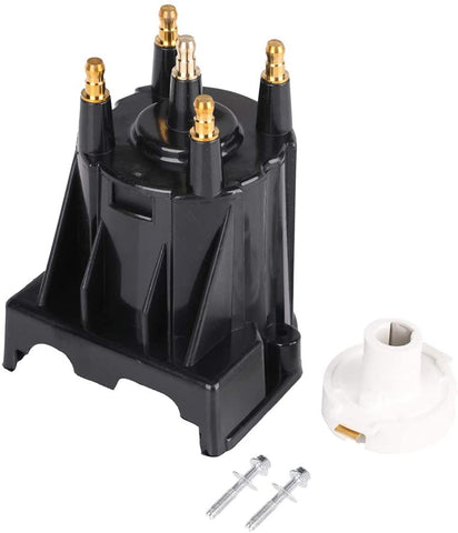 Distributor Cap and Ignition Rotor Kit Replacement for 3.0L 4cyl MerCruiser Engines Made by General Motors with Delco EST Ignition Systems - Replace 811635Q2, 18-5280 - Delco 4 Cylinder Tune Up Kit