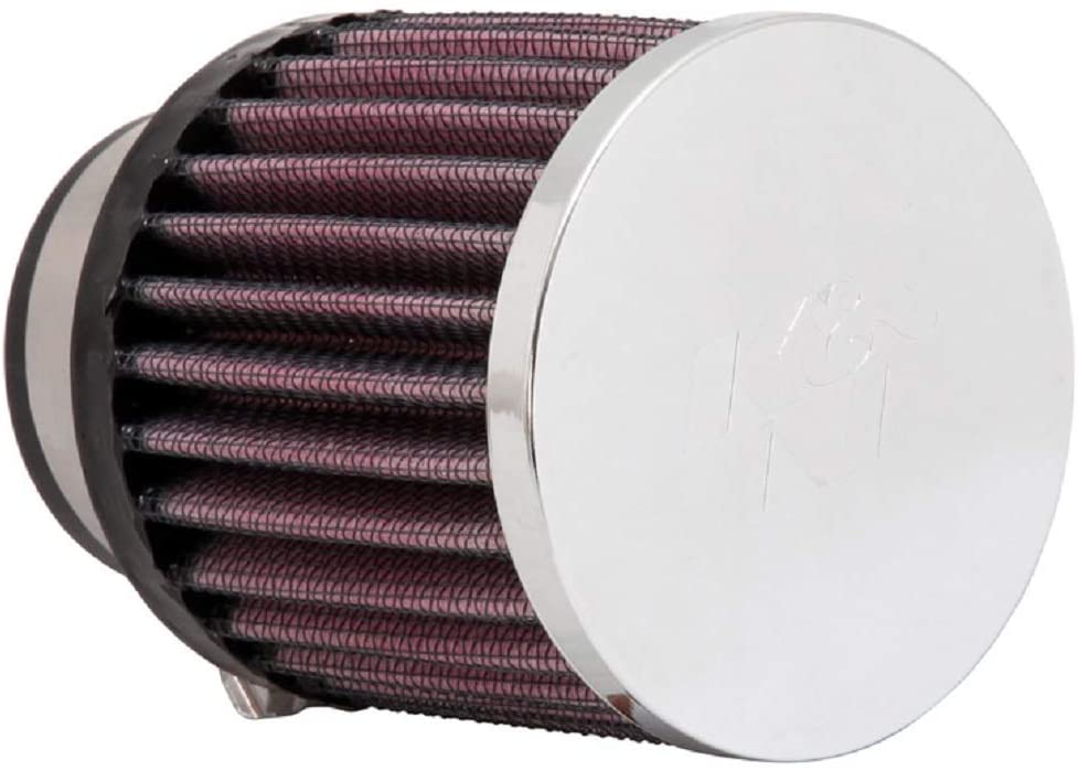K&N Universal Clamp-On Air Filter: High Performance, Premium, Washable, Replacement Engine Filter: Flange Diameter: 1.8125 In, Filter Height: 3 In, Flange Length: 0.625 In, Shape: Round, RC-0890