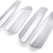 4pcs Silver Black Roof Rack Rail End Cover Shell Replace for Toyota Highlander XU40 2008 2009 2010 2011 2012 2013 (Silver)