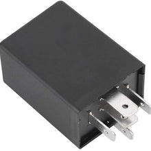 Senyar Flasher Relay, EP27 5 Pin 12V 0.1W LED Car Flasher Relay for LED Turn Signal Light Car Accessories