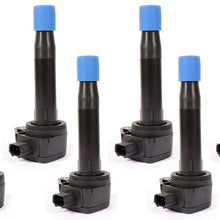 SCITOO 100% New 6pcs Ignition Coil Set Compatible with Acura MDX/RDX/RL/TL/TSX/ZDX 2008-2015 Automobiles Fit for OE: 1788379