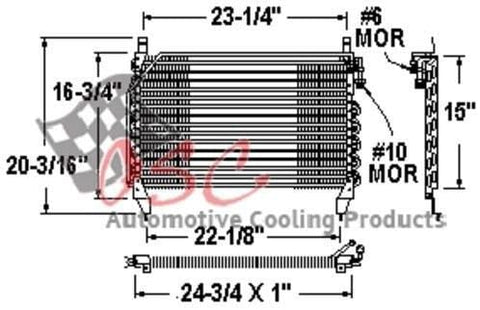 OSC Cooling Products 4075 New Condenser