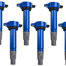 Amrxuts 6pcs/lot UF502 Ignition Coil for 2006-2008 Dodge Magnum V6 2006-2010 Dodge Charger 2.7L 3.5L 2009-2010 Dodge Challenger 3.5L 2007-2010 Dodge Nitro 4.0L 4606869AA UF-609 C1522