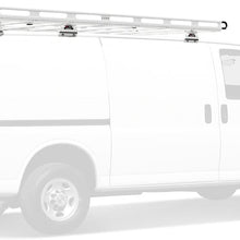 Vantech Aluminum H2 Cargo Rack 141.75" Long for a Chevy Express 1996-On Black