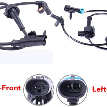 Aintier 2PCS Left+Right+Front+Rear ABS wheel Speed Sensor brake sensor Fit for 2007-2013 Chevrolet Silverado 1500 2007-2008 Chevrolet Silverado 3500 HD 2007-2013 GMC Sierra 1500