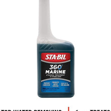 STA-BIL (22250) 360 Marine Ethanol Treatment and Fuel Stabilizer - Prevents Corrosion - Helps Clean Fuel System For Improved In-Season Performance -Treats Up To 1,280 Gallons, 1 Gallon, Gold