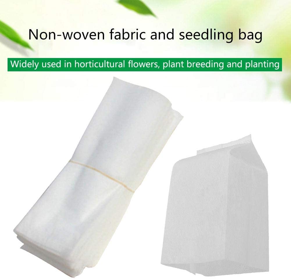 Rosymity Non - Woven Gardening Bag,100PCs Seedlings Increase Bag Nursery Potted Flower Bag Garden Non - Woven Planting Bag Garden Pots Planting