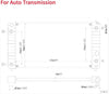 SarahQ fit Chevy 96-05 Blazer 4.3L 99-01 C1500 4.3L 96-04 S10 4.3L GMC 96-05 Jimmy 4.3L 96-04 Sonoma 4.3L Isuzu 97-00 Hombre 4.3L Olds 96-01 Bravada 4.3L V6 Automatic Al/Plastic Radiator 26A
