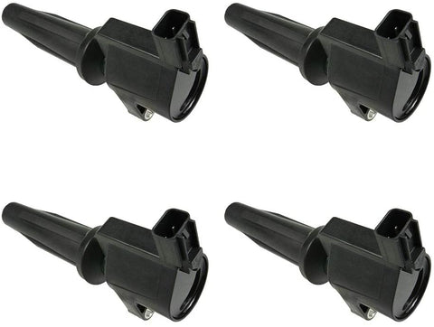 4 PCS Ignition Coil For L4 2.5L 2.0L 10-17 FUSION / 09-18 ESCAPE / 14-17 TRANSIT CONNECT / 13-13 CMAX - 09-11 MARINER / 10-11 MILAN - 11-14 MKZ - 09-11 TRIBUTE