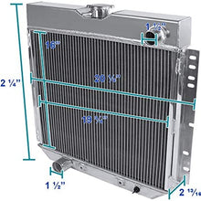 Spec-D Tuning 3 Core Manual Transmission 20" Driver/Left Side Radiator for 1967-1970 Ford Mustang/Falcon V8