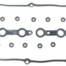 11129070532 Valve Cover Gasket Set with 15 Bolt Grommets for 1998-2002 BM-W E36 E39 320i 325i 328i 330i 525i 528i 530i X5 Z3 M52 M54 Engine 11120034108 11121726537