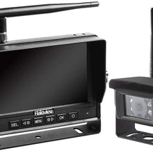 Haloview MC5101 Digital Wireless Backup Camera System Kit 5'' LCD Reversing Monitor and IP69K Waterproof Rear View Camera for Truck/Trailer/Bus/RV/Pickups/Camper/Van/Farm Machine Car