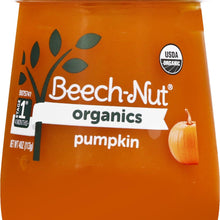 (10 Pack) Beech-Nut Organics Stage 1, Pumpkin Baby Food, 4 oz Jar