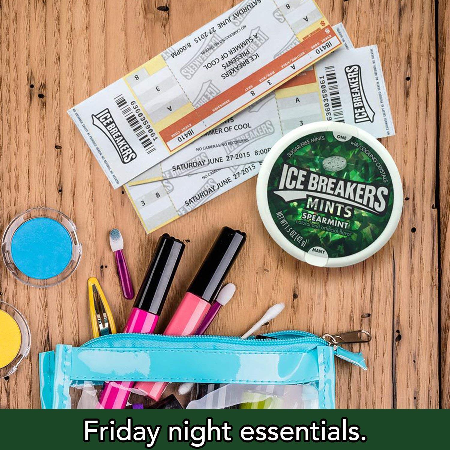 Ice Breakers, Spearmint Sugar Free Mints, 1.5 Oz