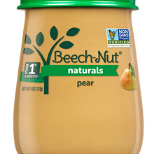 (10 Pack) Beech-Nut Naturals Stage 1, Pear Baby Food, 4 oz Jar