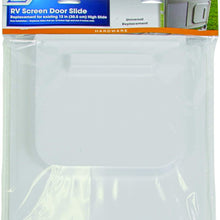 Camco RV Screen Door Slide, Replaces Your Missing Or Broken Slider (12" x 11.5", White) - 45513