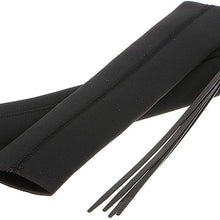 WHWEI 1 Pair Black Neoprene Motorcycle Fork Gaiter Boot Seal Socks Covers Protector Durable Cable Ties for Extra Security