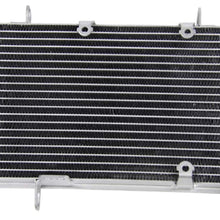 CoolingSky All Aluminum Racing Radiator for 2003-2008 Arctic Cat 400 /Kawasaki KFX400 /Suzuki LTZ400 Quadsport Z400