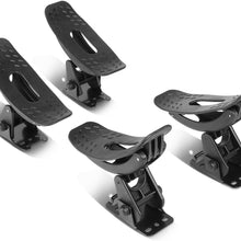 4Pcs Universal Black Adjustable Saddle Kayak Car Truck Roof Top Crossbar Mount Rack Carrier Boat Canoe Snowboard