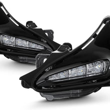 VIPMOTOZ LED Strip DRL Front Fog Light Driving Lamp Housing Assembly For 2017-2018 Toyota Corolla, Driver & Passenger Side