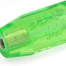 uxcell Unviersal 100mm Green Crystal Bubble Car Gear Shift Knob Shifter Lever