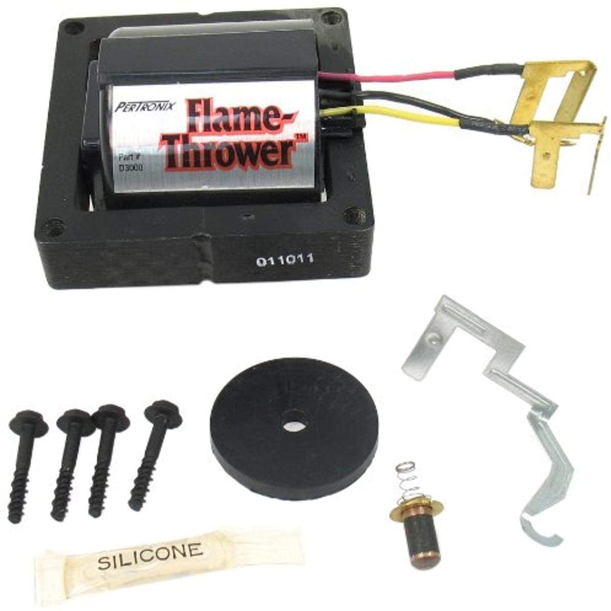 PerTronix D3000 Flame-Thrower Red/Yellow Wire 50,000 Volt HEI Coil