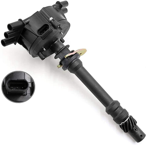 12570426 Ignition Distributor with Cap & Rotor for Chevy Astro Blazer S10 P30 Express Silverado 1500 GMC Savana Jimmy C1500 Sonoma Safari Sierra Oldsmobile Bravada Part# 12598210