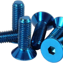 NRG Innovations SWS-100BL Steering Wheel Screw Kit (Upgrade Blue"CONICAL")