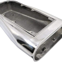 Assault Racing Products A8007POL Polished Aluminum Bug Catcher Style Hood Air Scoop Kit Single/Dual 4 BBL Carb