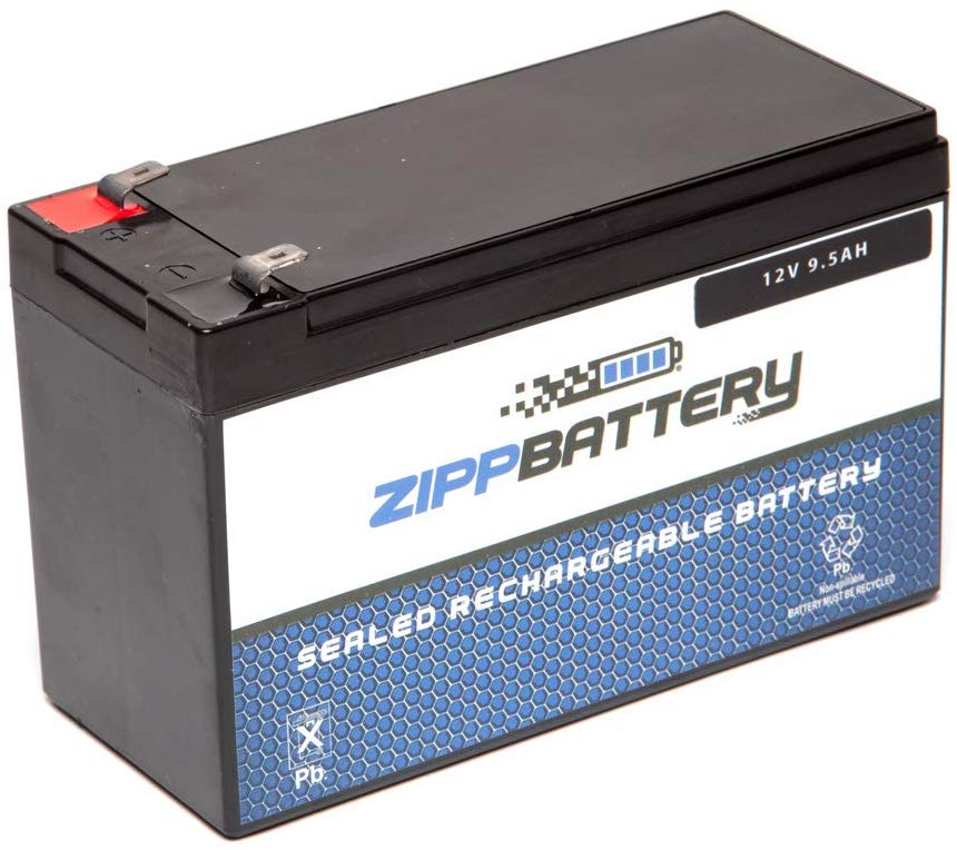 SLA Replacement Battery for 12V 9.5AH T2 Battery- AGM SLA Battery- Maintenance Free- Zipp Battery