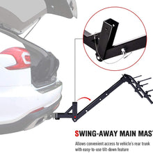 AA Products 2 Bike Rack Platform Hitch Mount Rack Foldable Bicycle Rack for Cars, Trucks, SUV's and Minivans, Fits 2'' Hitch Receiver