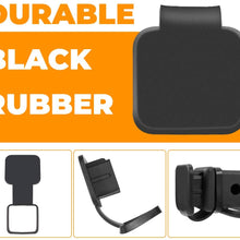 BougeRV 2 Inch Trailer Hitch Cover Tube Cover Plug Cap Rubber Fits 2 Inch Receivers Class 3 4 5 for Toyota Ford Jeep Chevrolet Nissan Dodge Ram Porsche Mercedes Benz Polaris Ranger ATV UTV Polaris