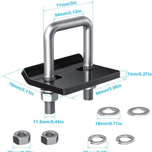 BOYISEN Hitch Tightener Heavy Duty Anti-Rattle Stabilizer 304 Heavy Duty Stainless Steel Clamp for 1.25 and 2 inch Hitches Reduce Shaking from Hitch Tray Bike Rack Trailer Ball Mount, Rust Free