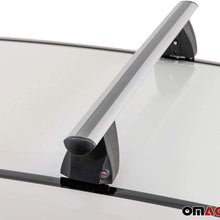 Roof Rack Cross Bars Lockable Luggage Carrier Fixed Point Roof Cars | Silver Aluminum Cargo Carrier Rooftop Bars | Automotive Exterior Accessories Fits Subaru Impreza 2017-2021