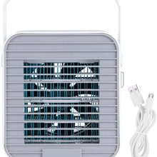Yosoo123 Air Conditioner, Mini Air Cooler Portable USB Air Conditioner Desktop Cooling Fan Desktop Air Conditioner Personal USB Cooler with Portable Handle for Home Room Office