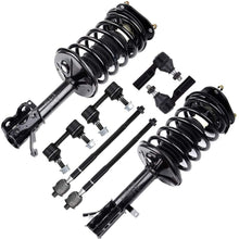 FEIPARTS Struts and Shocks Suspension Kit Front Strut Spring Assembly Stabilizer Bar Link Kit Tie Rod End Fit for 1998-2002 Chevrolet Prizm 1993-2002 Toyota Corolla Set of 8