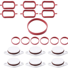 labwork Diesel Swirl Flap Blanks Replacement Bungs with Intake Manifold Gaskets with Intake Manifold Gaskets Fit for BMW M47 E87 E46 E90 E91 E92 E93 E39 E60 M57