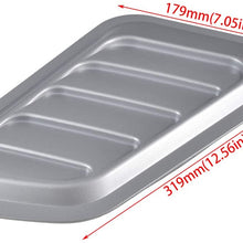 TUINCYN Universal Car Vent Decorative Air Flow Cover Intake Scoop Turbo Bonnet Hood Scoops 1 Pair (Carbon Fibre)