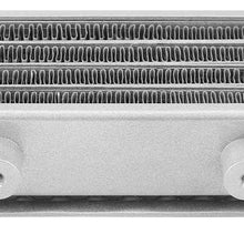 KIMISS Aluminum 65ml Motorcycle Oil Cooler Engine Oil Cooling Radiator System Kit With 2pcs Hollow Screw for GY6 Engine(Silver)