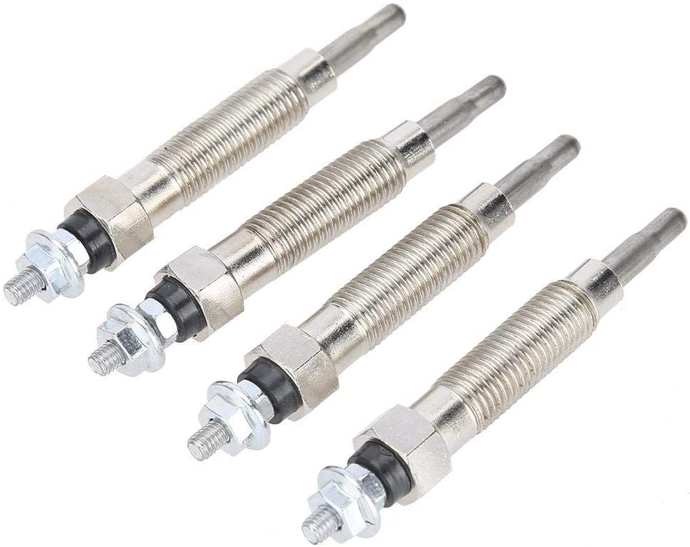 KIMISS Car Spark Plugs, Steel 4Pcs/Set Diesel Heater Glow Plugs Fit For L200 L300 0250202092