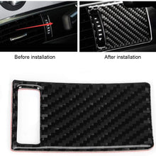 Side Air Condition Vent Sticker, Carbon Fiber Car Side Air Conditioner Vent Fe Sticker Fit for A6 2005-2011
