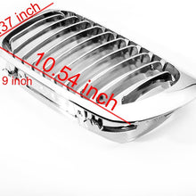 AMOPA Glossy Black M-Color Front Sport Kidney Grille Compatible with 1999-2002 Car E46 2-Door Coupe Cabriolet Pre-Facelift