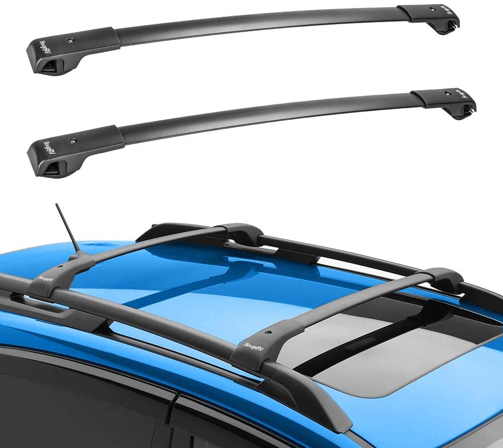 BougeRV Car Roof Rack Cross Bars for 2014-2021 Subaru Forester, Aluminum Cross Bar for Rooftop Cargo Carrier Luggage Kayak Canoe Bike Snowboard