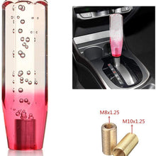 MACHSWON Universal Car Manual Shift Knob, Crystal Bubble Pink + White Gear Shift Knob (20CM)