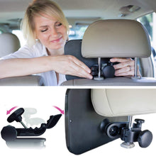 The ONLY Safe Baby Car Mirror for Adjustable Headrests, Strong Stable Attachment with NO Slippery Straps | Safest Design for Rear Facing Car Seats | Crash Test Proven | Shatterproof | Extra Large