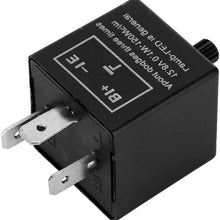Keenso Motorcycle Flasher Relay, 12V 3Pin Motorcycle Led Flasher Turn Signal Flasher for Turn Signal Indicator Blinker Light CF13-JL02