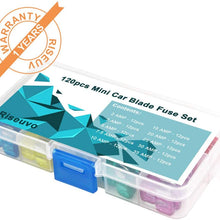 Riseuvo Mini Blade Fuse Assortment - Car Automotive Truck Auto ATM Fuse Kit (2 3 5 7.5 10 15 20 25 30 35 AMP)