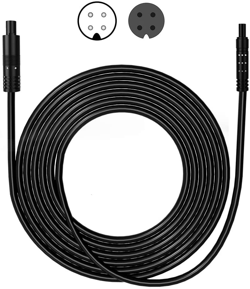 4 Pin 16.5Ft Dash Cam Rear View Backup Camera Reverse Car Recorder Cable Extension Cord (4-pin 16.5ft)
