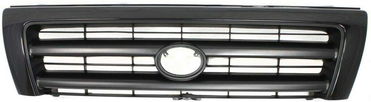 Grille for 1998-2000 Toyota Tacoma Painted Black Shell and Insert, 2WD/4WD, w/Pre-Runner, w/Color-Keyed Pkg