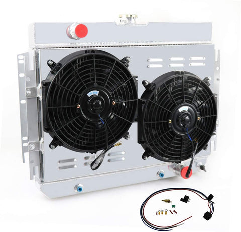 Primecooling 56MM 3 Row Core Aluminum Radiator +2X12